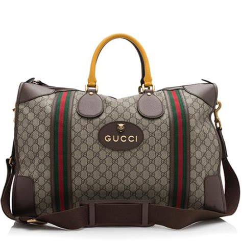 gucci gg supreme carry-on duffle|gucci neo vintage bag.